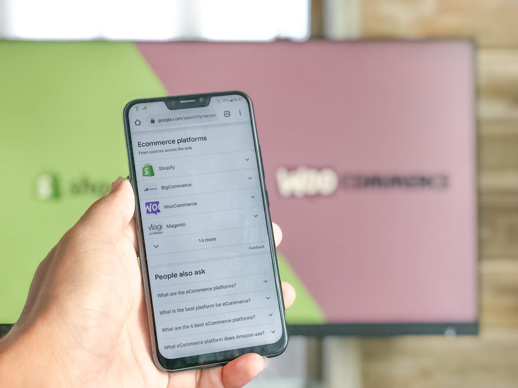 search ecommerce platforms in google