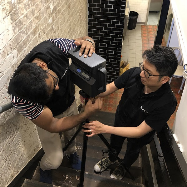 PROPVIZ crews working on property interactive shot