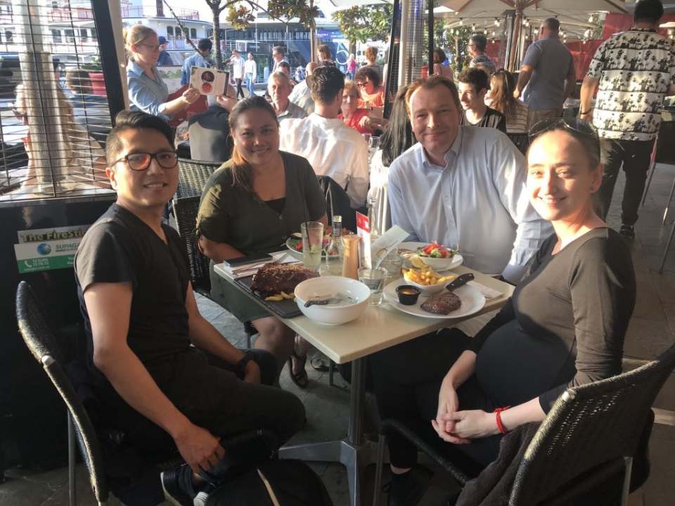 photo of mariza and 42 Interactive executives