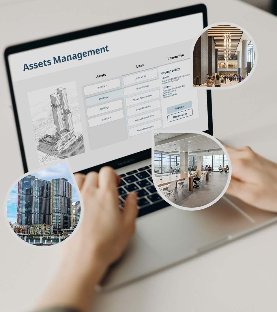sample assets management screen