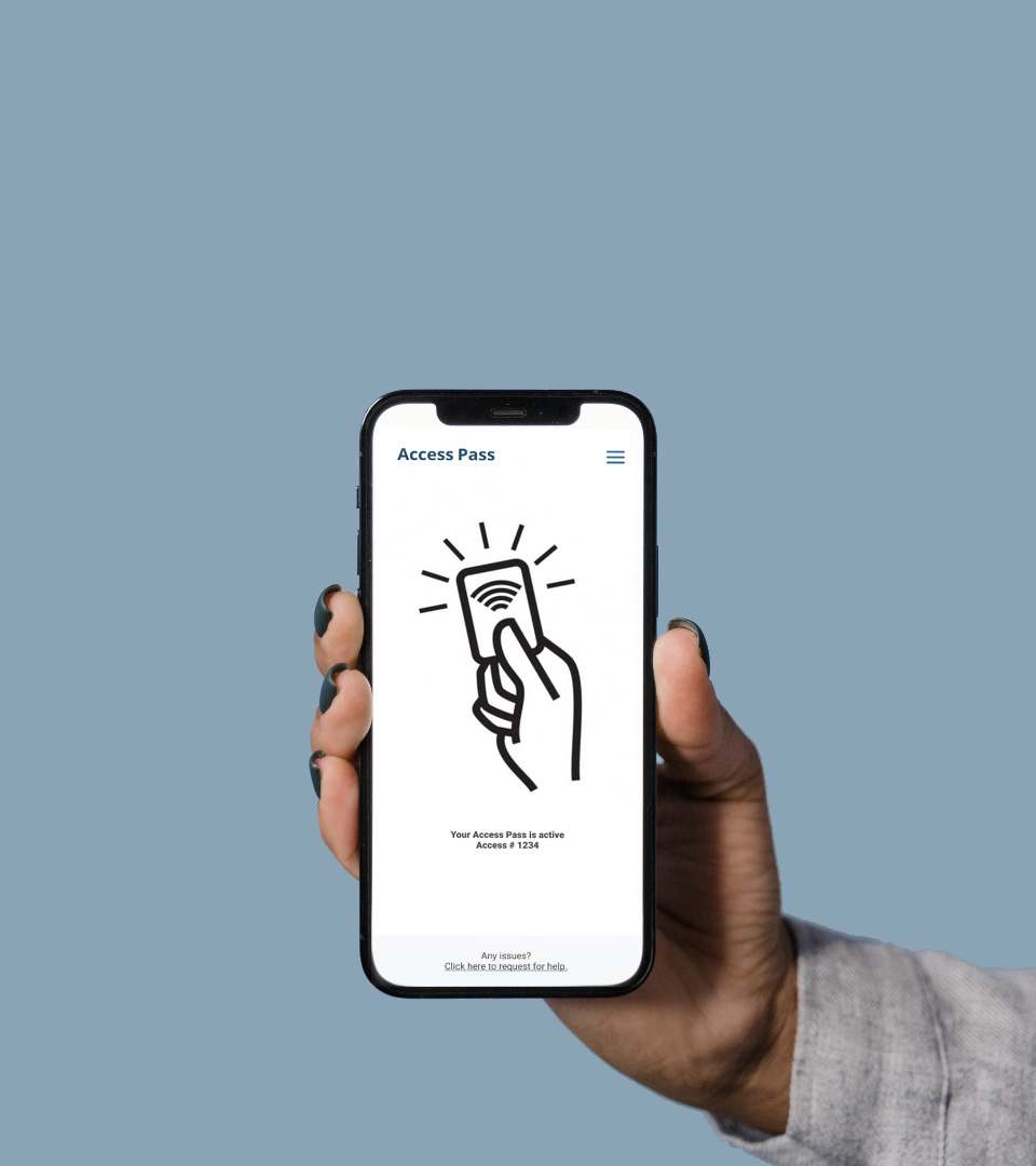 sample access pass on mobile