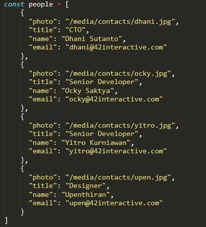 sample javascript array map