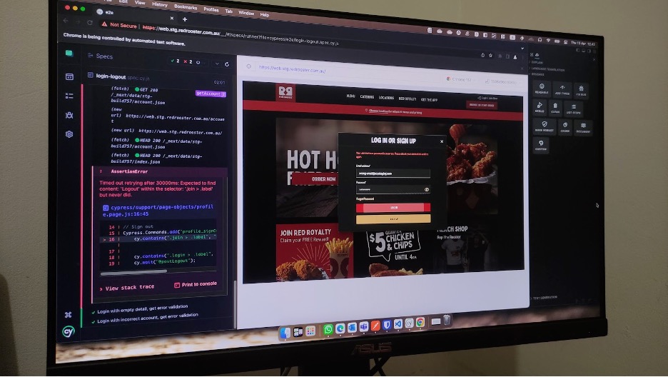QA Perspective for Red Rooster Brand Merge Website