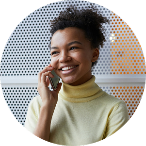 Girl with headphones