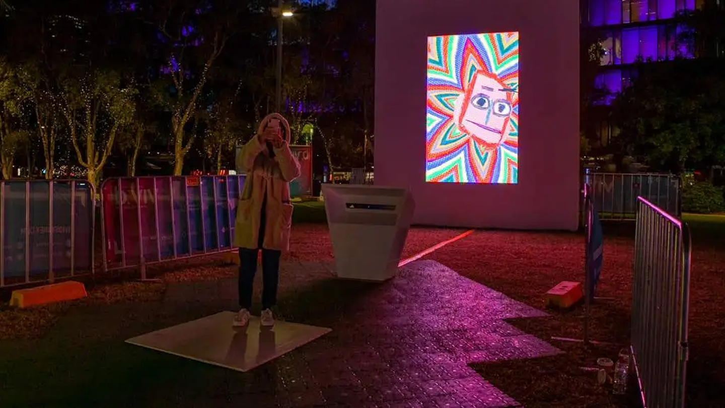 VIVID installation in gallery